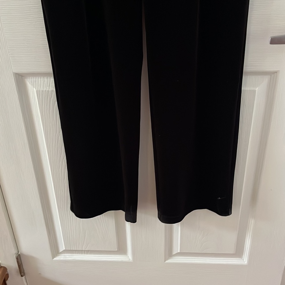 Chico’s Black Velvet Trouser Size 2 - Picture 2 of 4